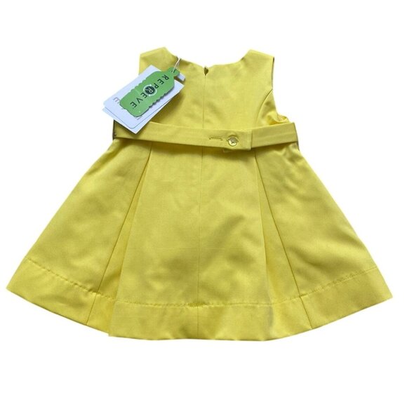 Mayoral Fit and Flare Dress in Canary Yellow - Picture 2 of 2